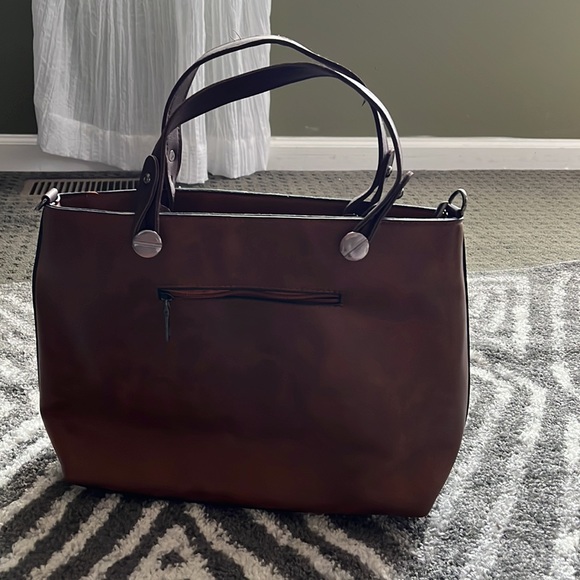Cute Brown Small Tote/ Satchel - Picture 5 of 6